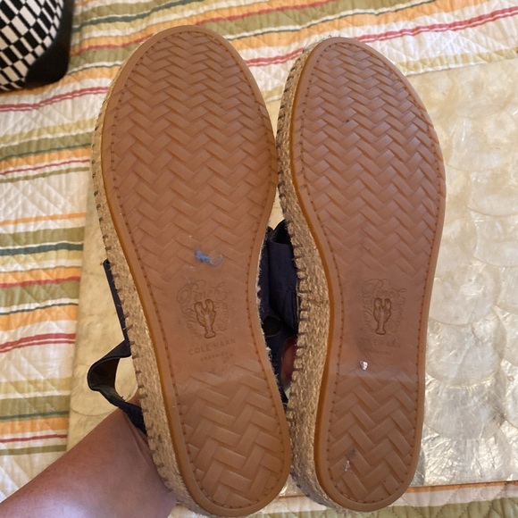 Cole Haan cloud feel double strap sandal, navy blue leather size 8 - Picture 4 of 6